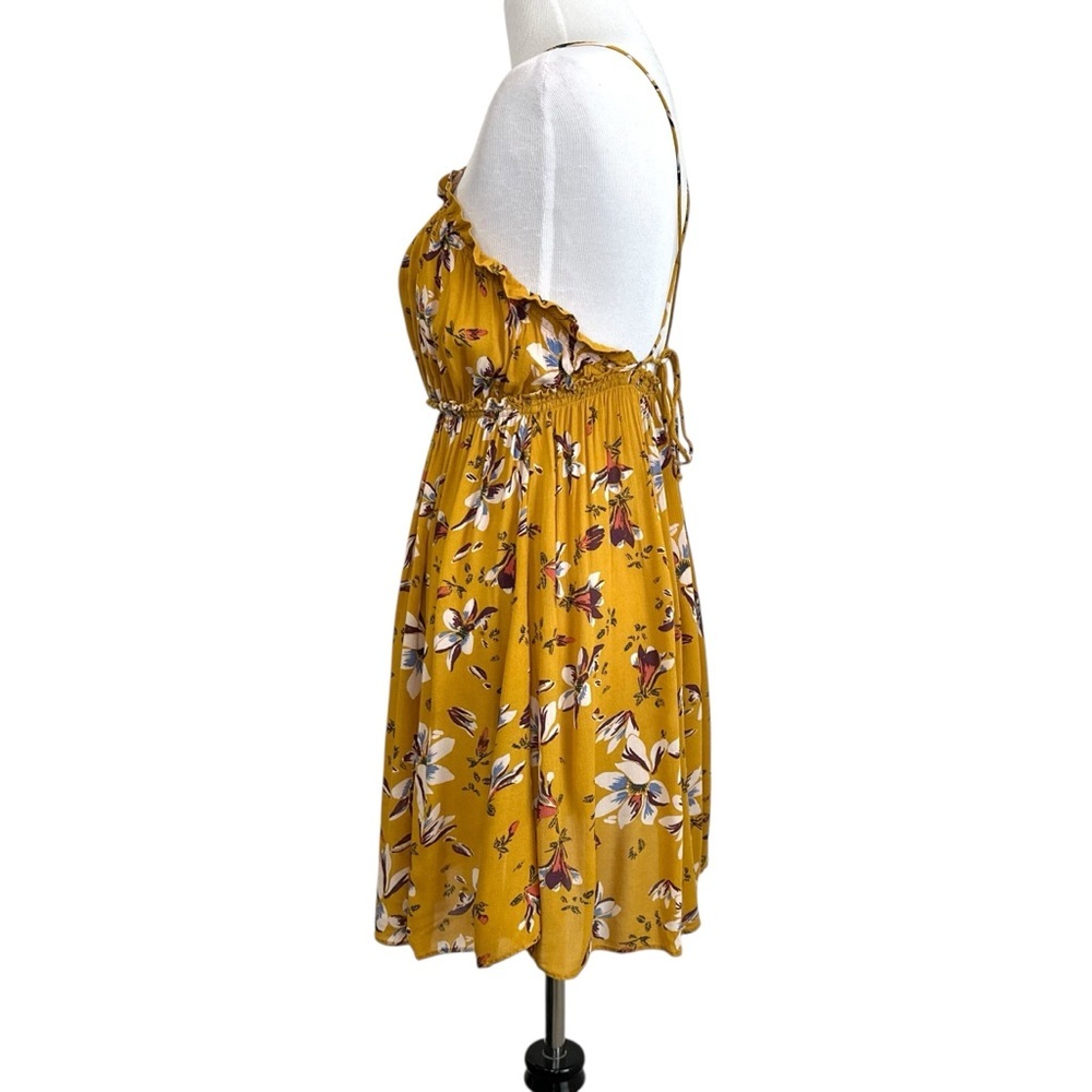 Intimately Free People Womens Jolene Floral Tank Dress Sz Medium Yellow - Picture 8 of 11